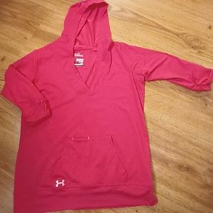 Womans large Under Armour 3/4 sleeve hoodie
